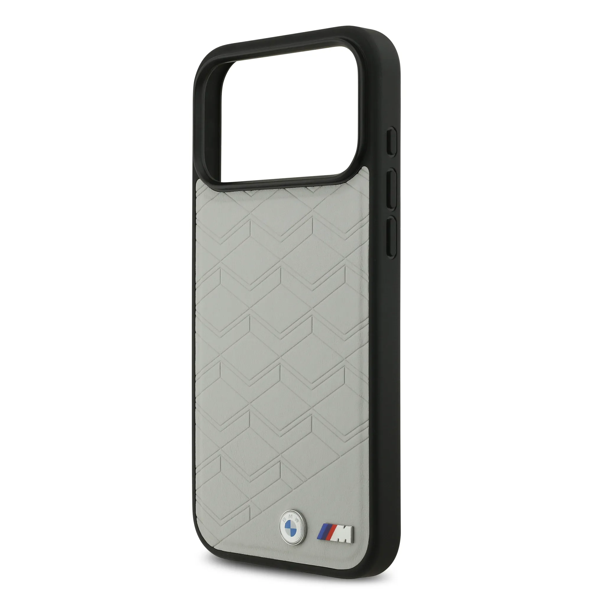 BMW, MagSafe PU Seat-Shaped Leather Case with Metal Logos, iPhone 17 Pro Max