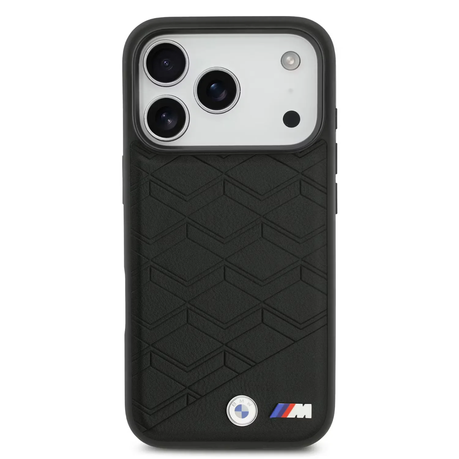 BMW, MagSafe PU Seat-Shaped Leather Case with Metal Logos, iPhone 17 Pro