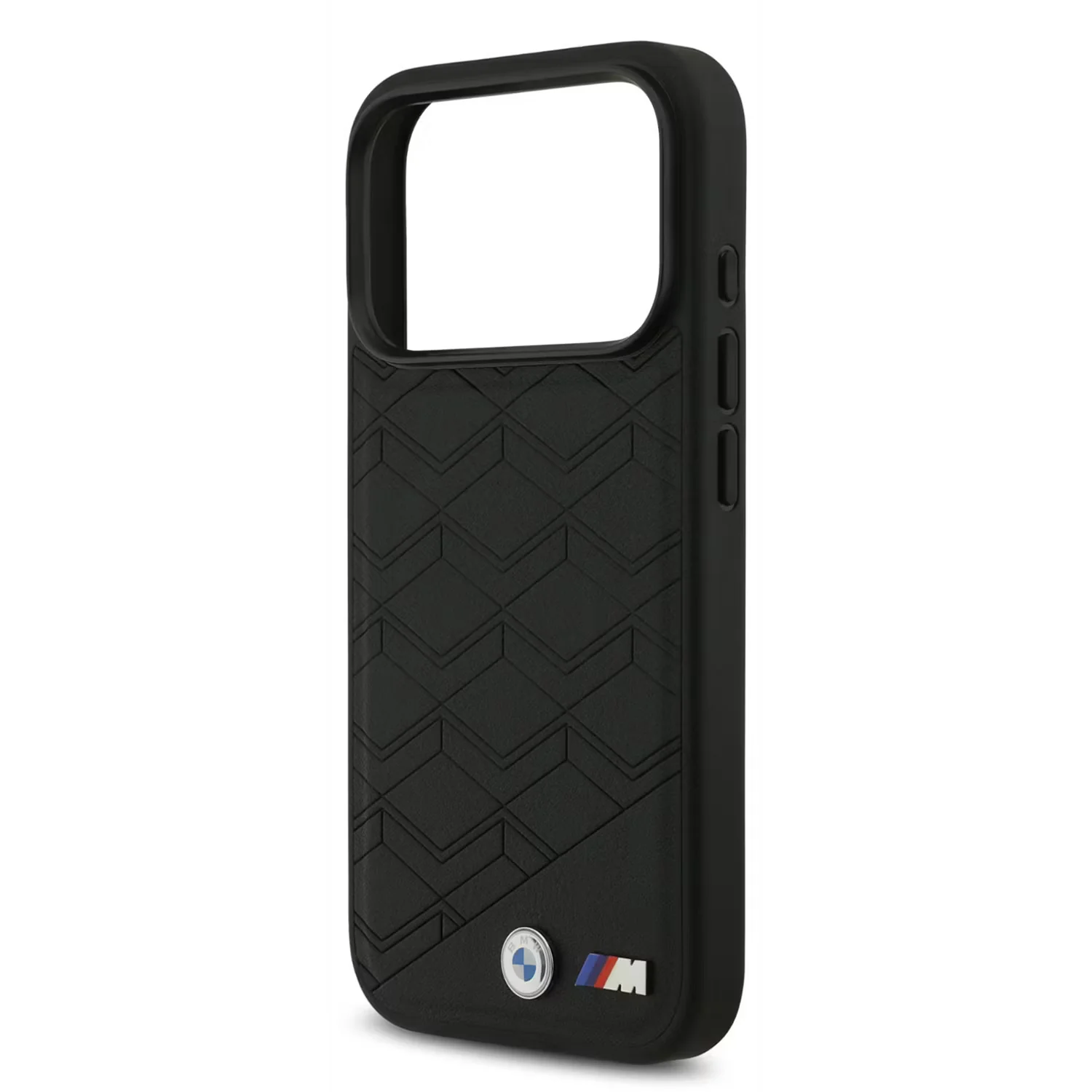 BMW, MagSafe PU Seat-Shaped Leather Case with Metal Logos, iPhone 17 Pro