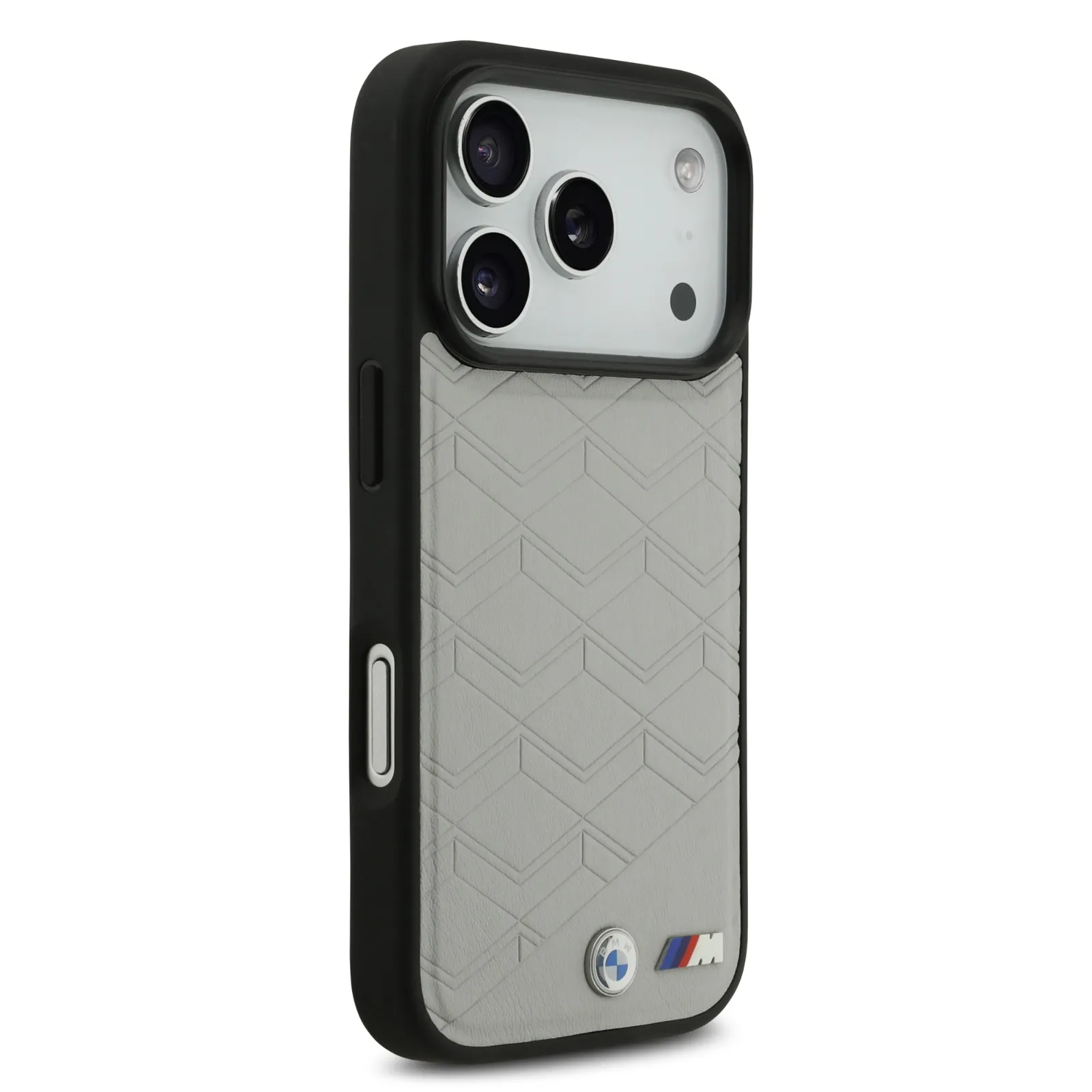 BMW, MagSafe PU Seat-Shaped Leather Case with Metal Logos, iPhone 17 Pro