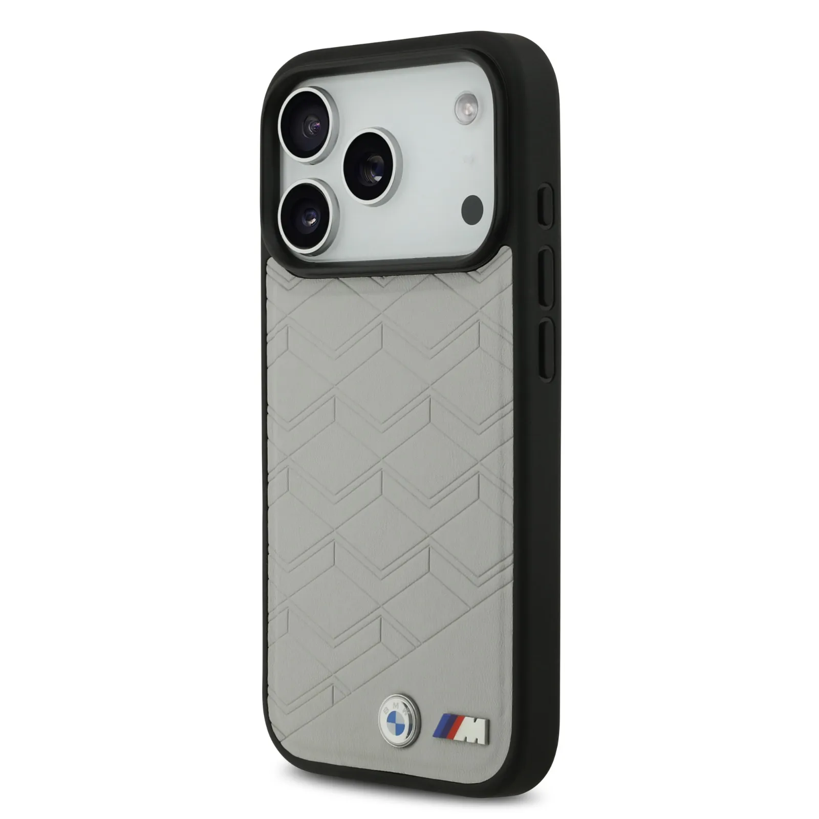 BMW, MagSafe PU Seat-Shaped Leather Case with Metal Logos, iPhone 17 Pro