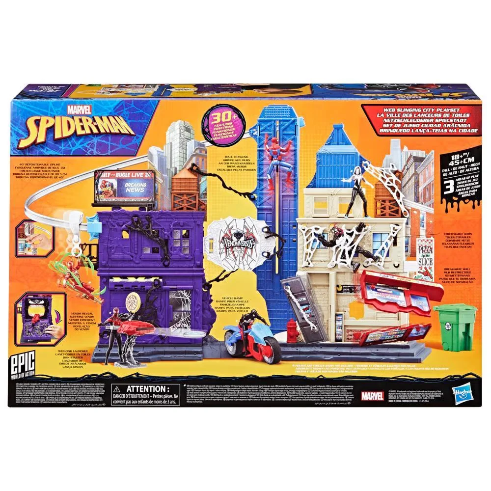 Hasbro G0737, Marvel Spider-Man VenomVersus Web Slinging City Playset