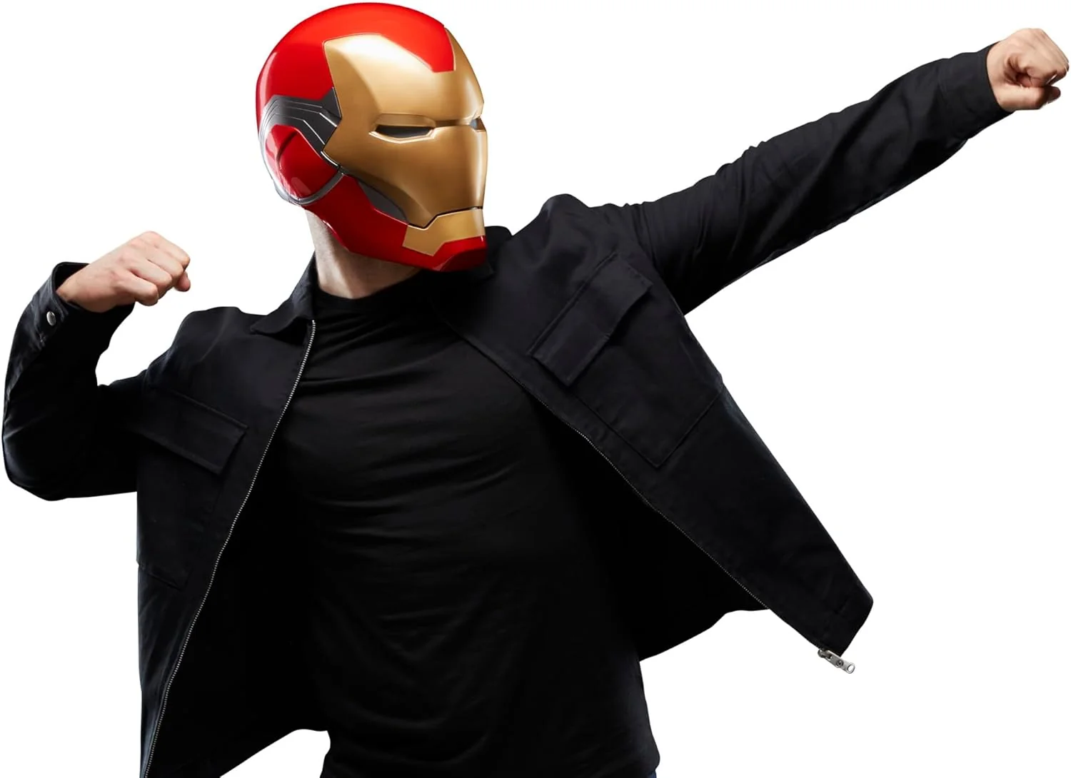 Hasbro F9016, Marvel Legends Series Iron Man Premium Electronic Helmet with Light FX