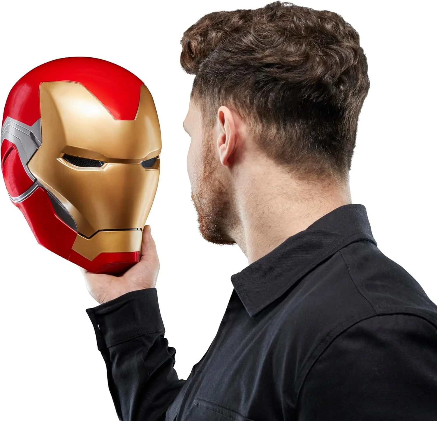 Hasbro F9016, Marvel Legends Series Iron Man Premium Electronic Helmet with Light FX