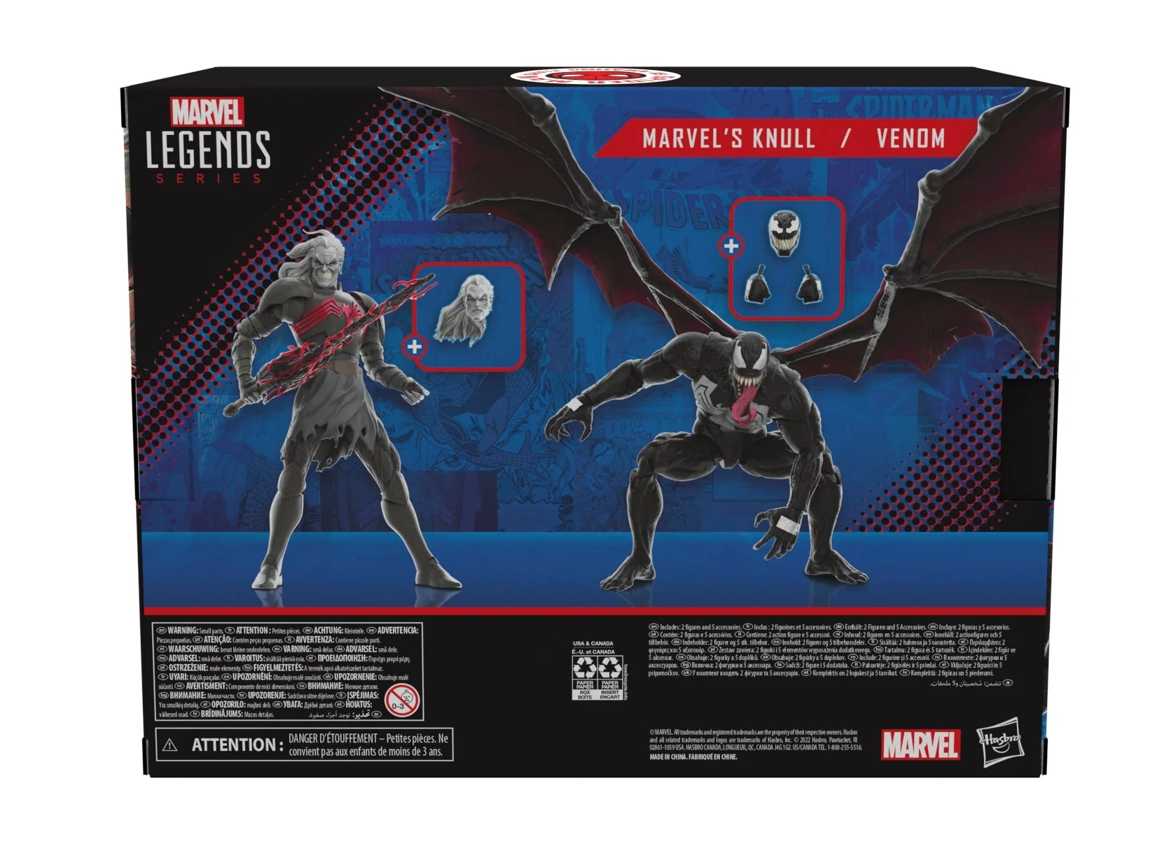 Hasbro F3466, Marvel Legends Series 60th Anniversary, Knull and Venom, 2-Pack