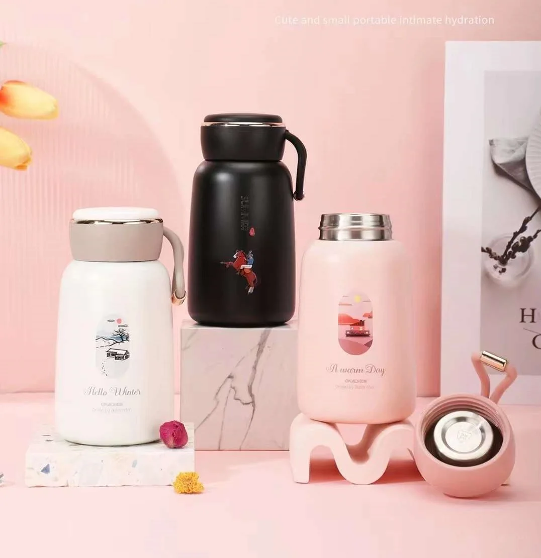 D.kadi KD5159PK Vacuum Bottle 300ML - Pink