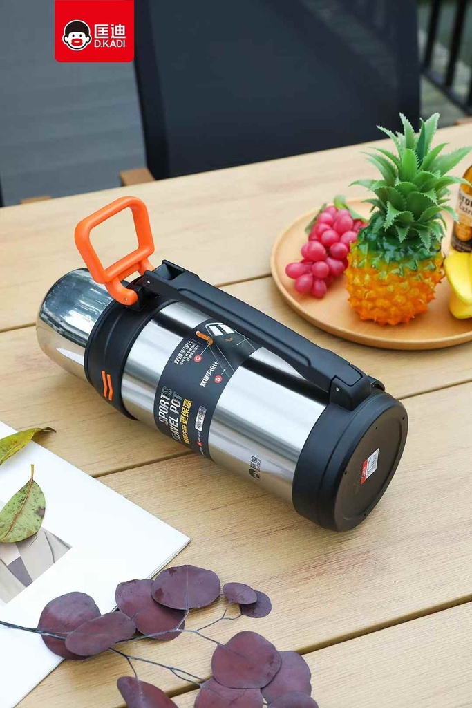 D.kadi KD9113-2500S Vacuum Bottle 2.5L - Silver