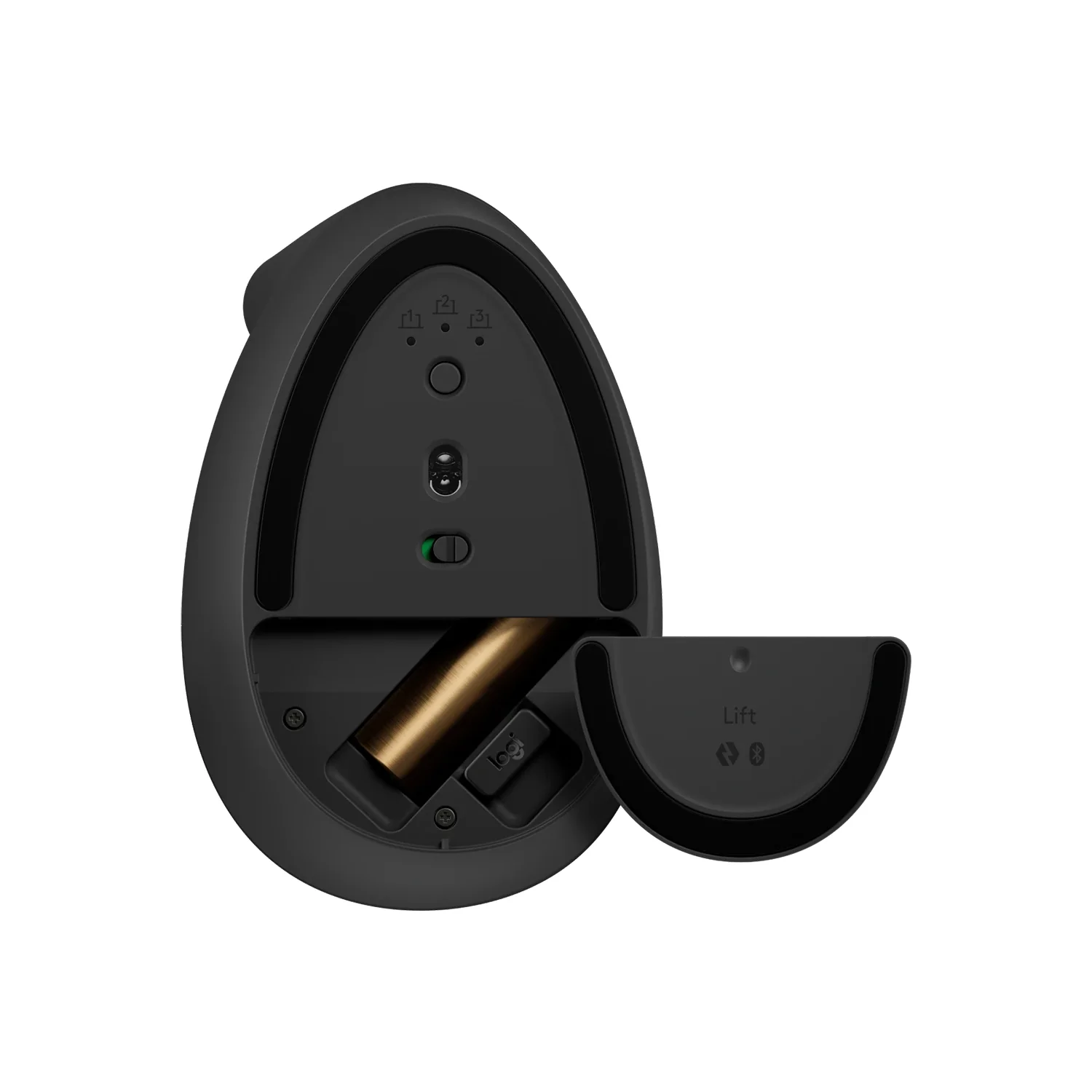 Logitech, Lift Vertical Ergonomic Bluetooth/Wireless Mouse