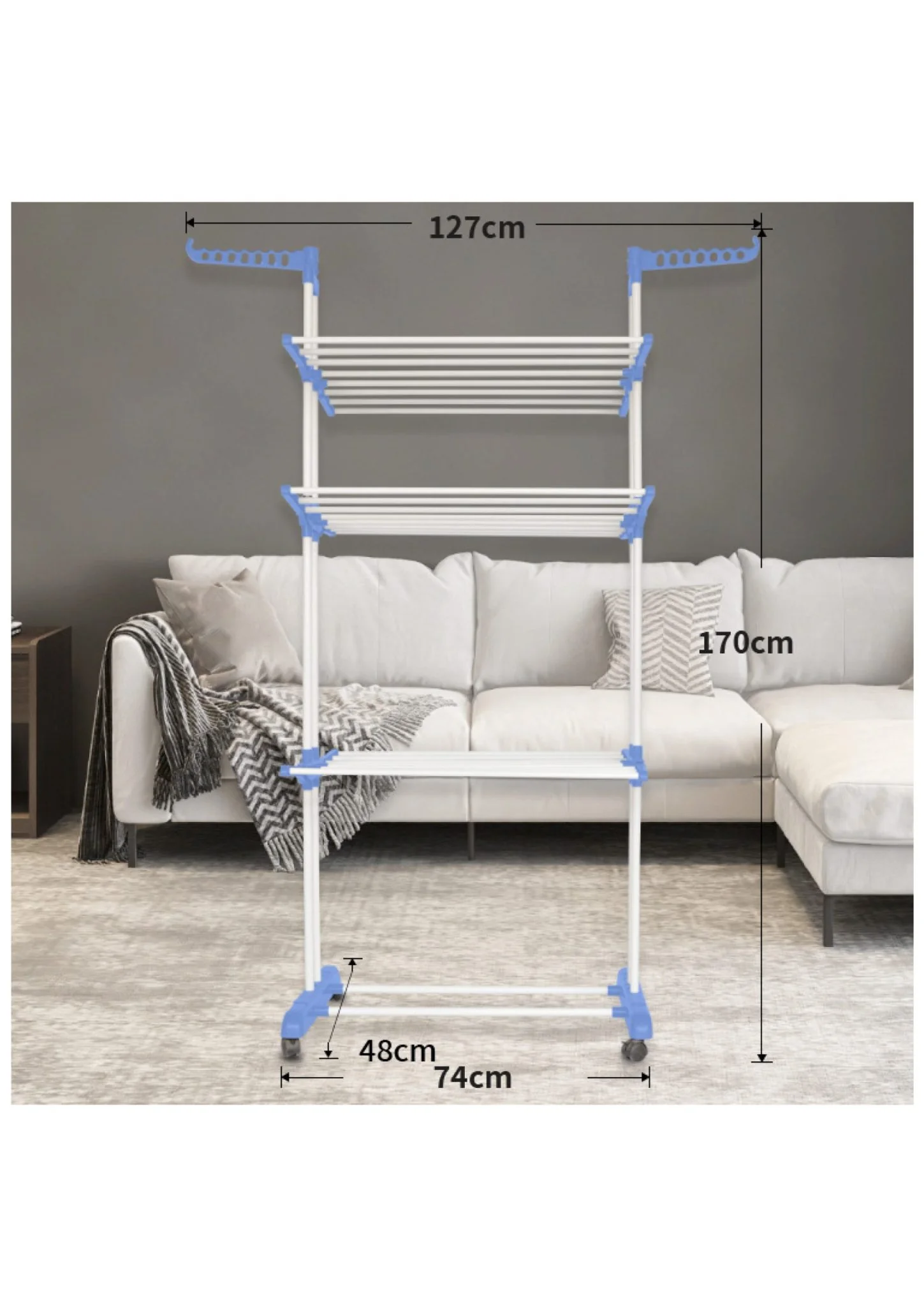 3 TIER FOLDING CLOTH HANGER