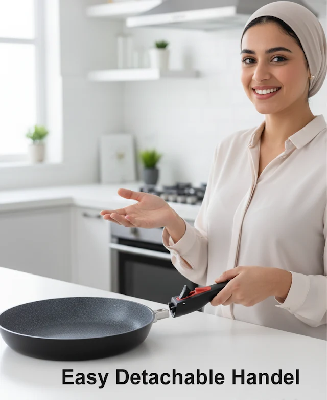 Daewoo Granite Frying Pan 28 cm - Black