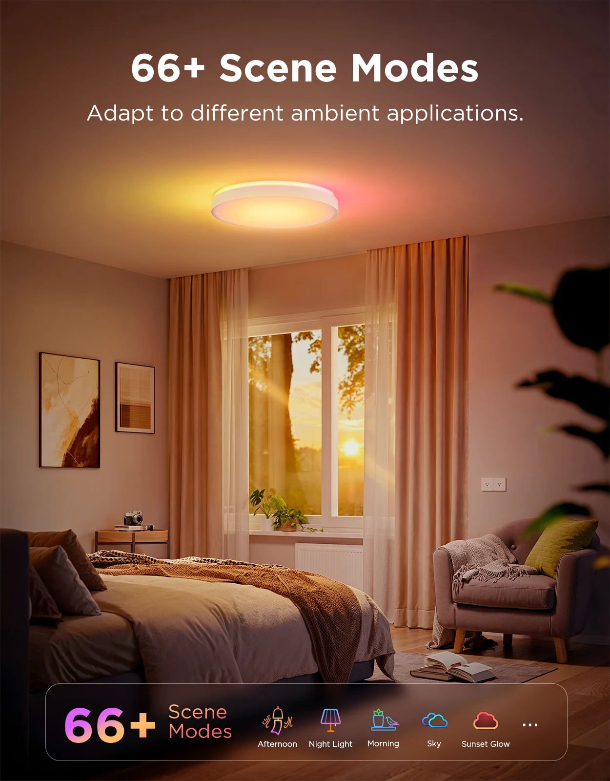 Govee 38cm RGBICWW Smart Ceiling Light Pro - H60A6