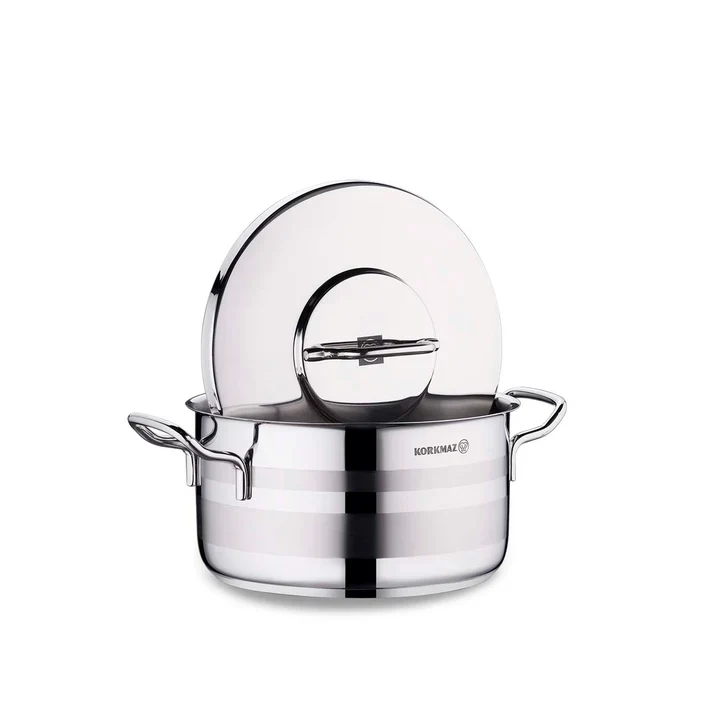 Korkmaz Astra2 A2023 Stainless Steel Casserole – 20x11 cm | 3.3L