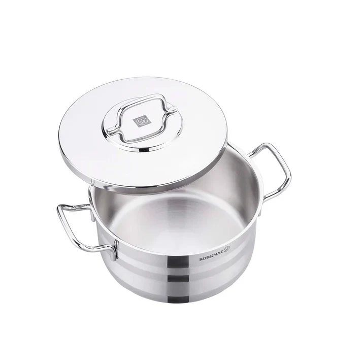 Korkmaz Astra2 A2023 Stainless Steel Casserole – 20x11 cm | 3.3L