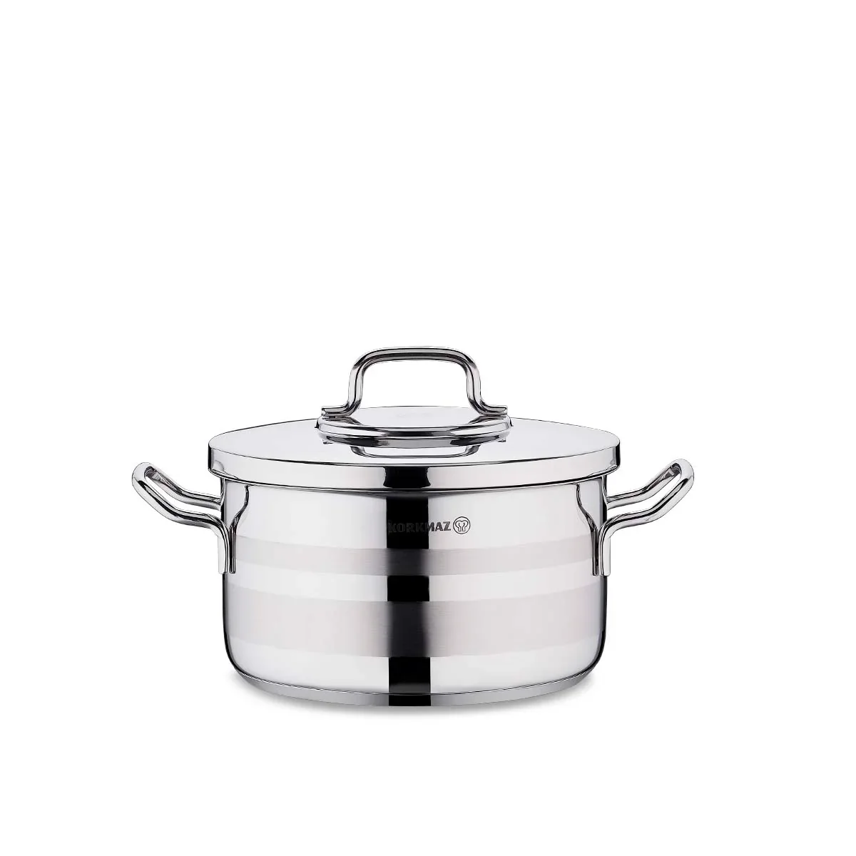 Korkmaz Astra2 A2023 Stainless Steel Casserole – 20x11 cm | 3.3L