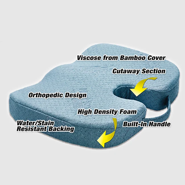 Ergonomic Orthopaedic Seating Cushion for Spine Care for Chairs & Seatings