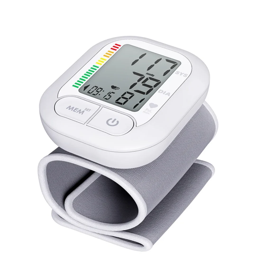 Promed HGP-40 Wrist Blood Pressure Monitor with WHO Scale Indicator, Irregular Heartbeat Detection, Pulse Display, Memory Storage and Vibration Sensor