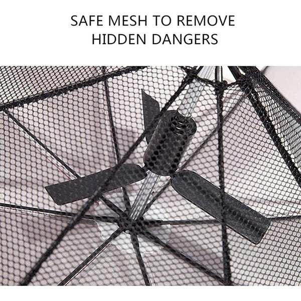 TB Protection Walking Umbrella With Spray and Fan