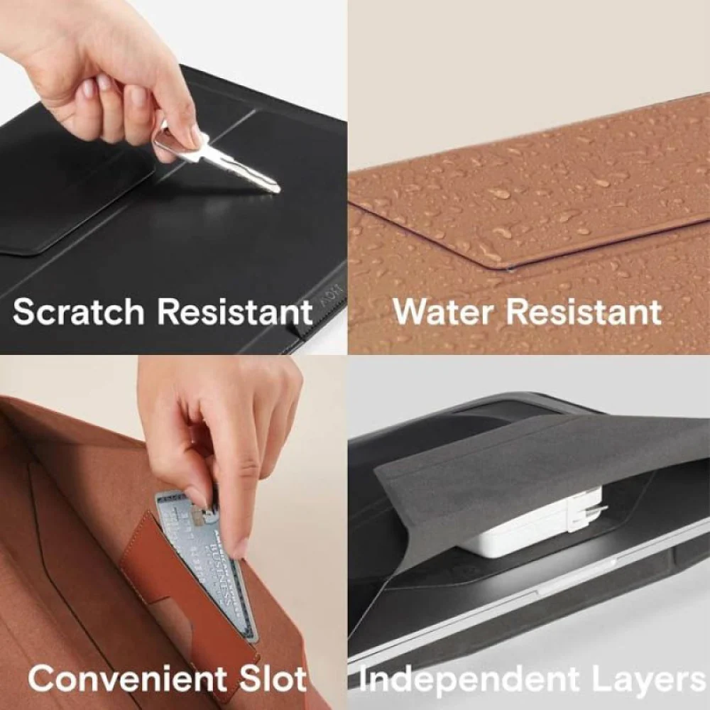 Moft Laptop Sleeve Case &amp - Laptop Stand for 15-16 inch - Black