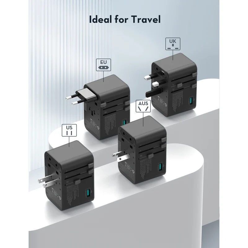 RavPower RP-PC1077 GaN 100W 5-In-1 Travel Charger 3C 2A