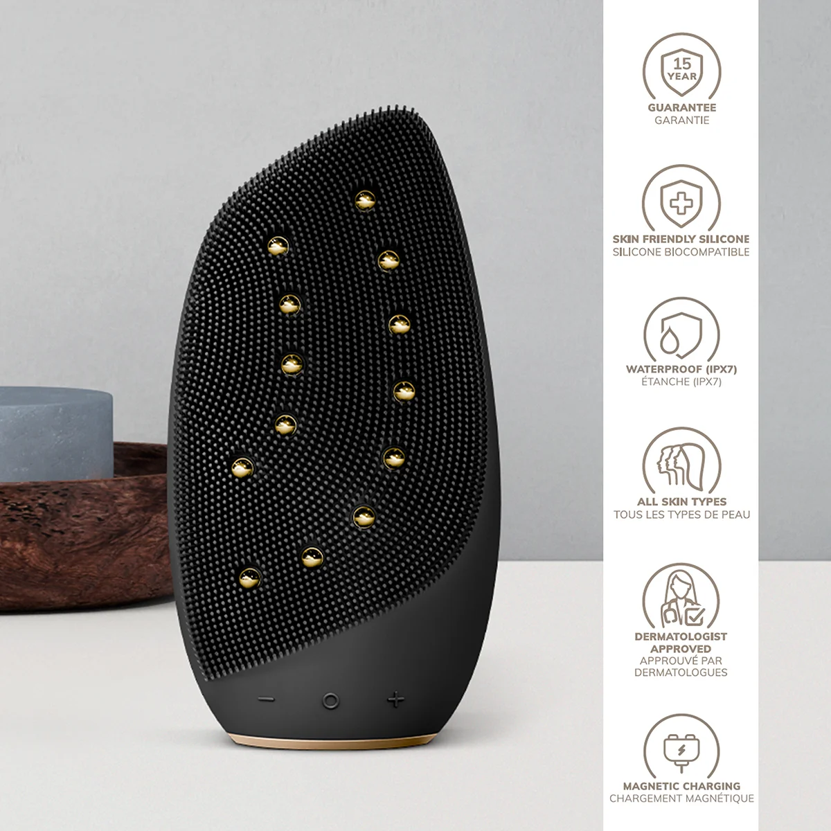 Sonic Thermo Facial Brush & Face lifter - 8 in 1