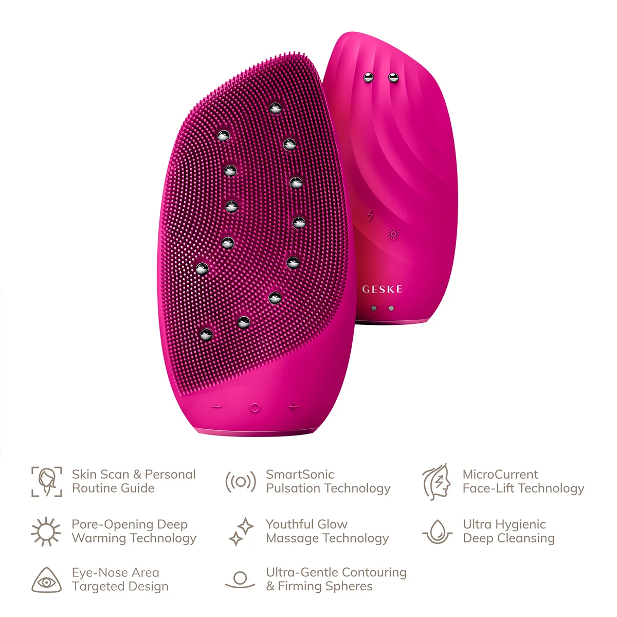 Sonic Thermo Facial Brush & Face lifter - 8 in 1