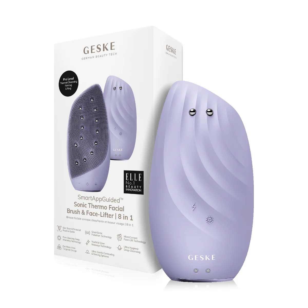 Sonic Thermo Facial Brush & Face lifter - 8 in 1