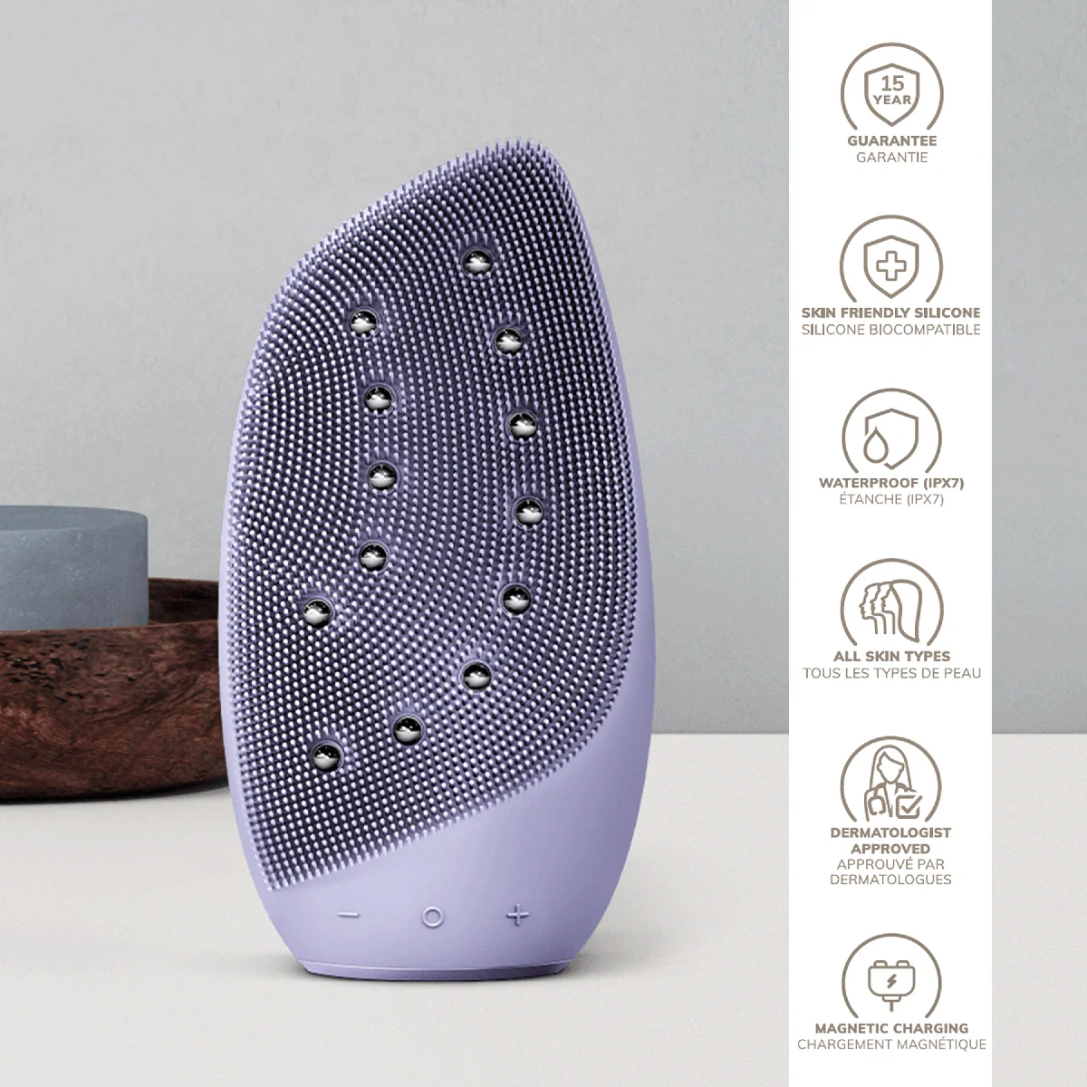 Sonic Thermo Facial Brush & Face lifter - 8 in 1