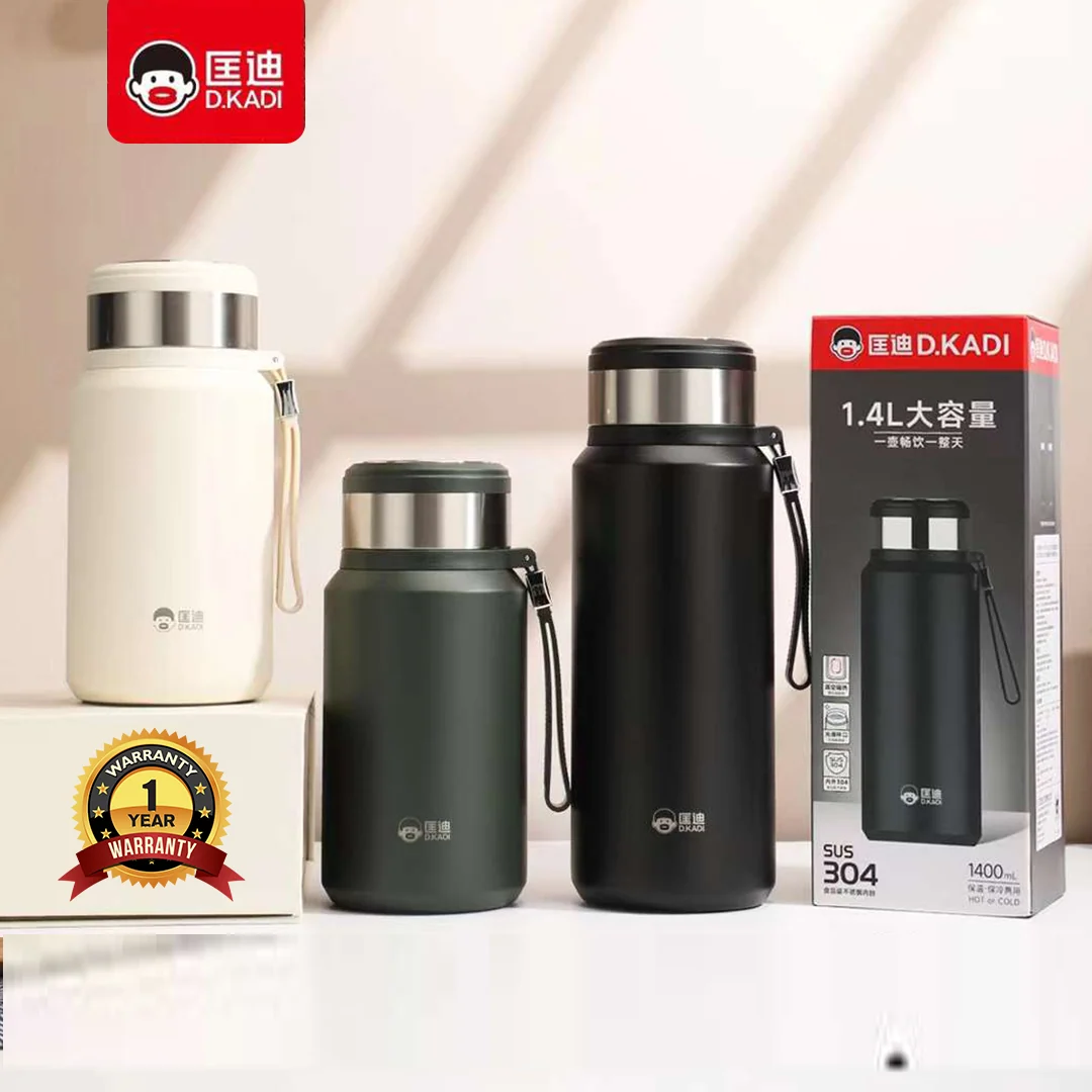 D.kadi 5202 Vacumm Bottle  1000ML-GREEN