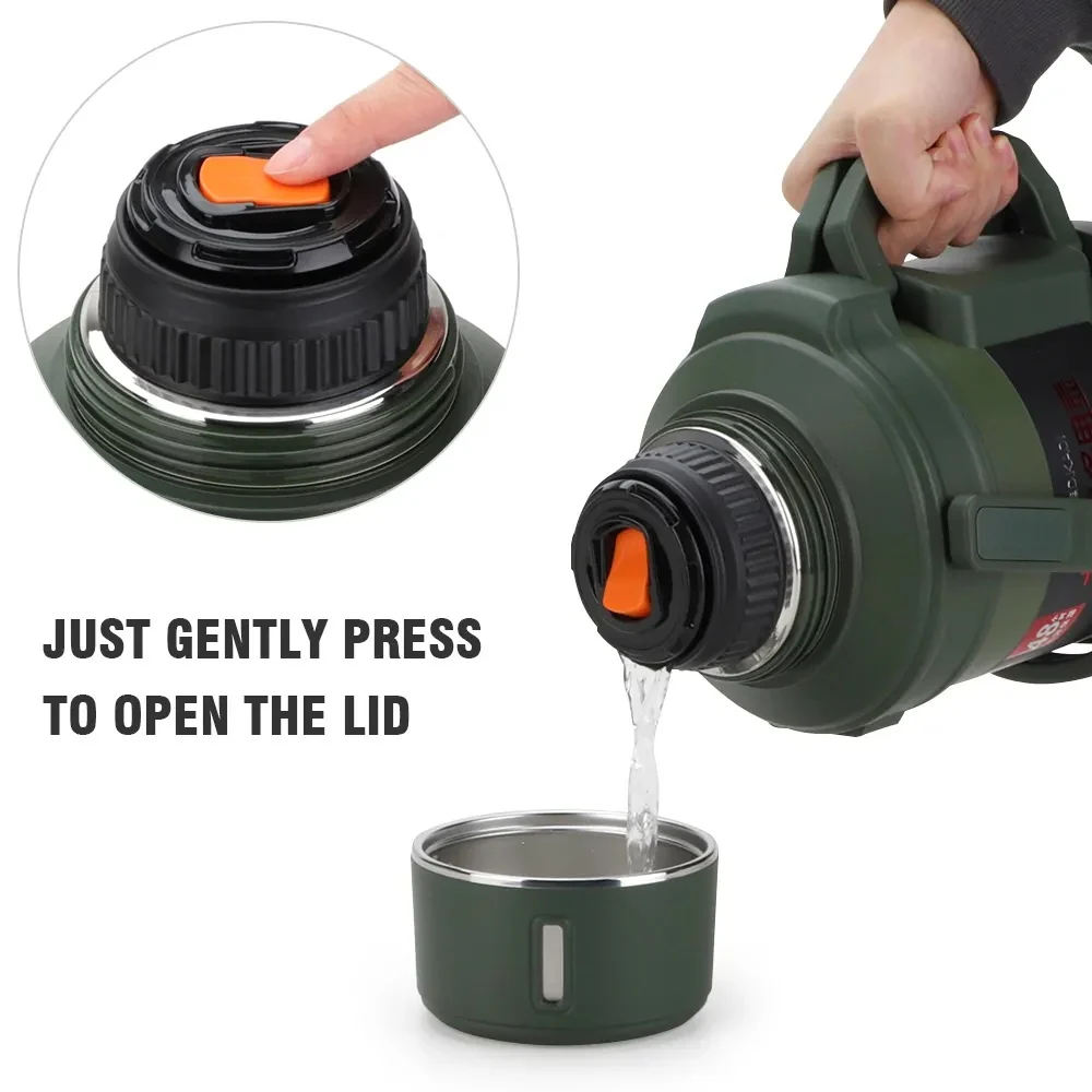 D.kadi KD9104 Vacuum Bottle 4L - Green