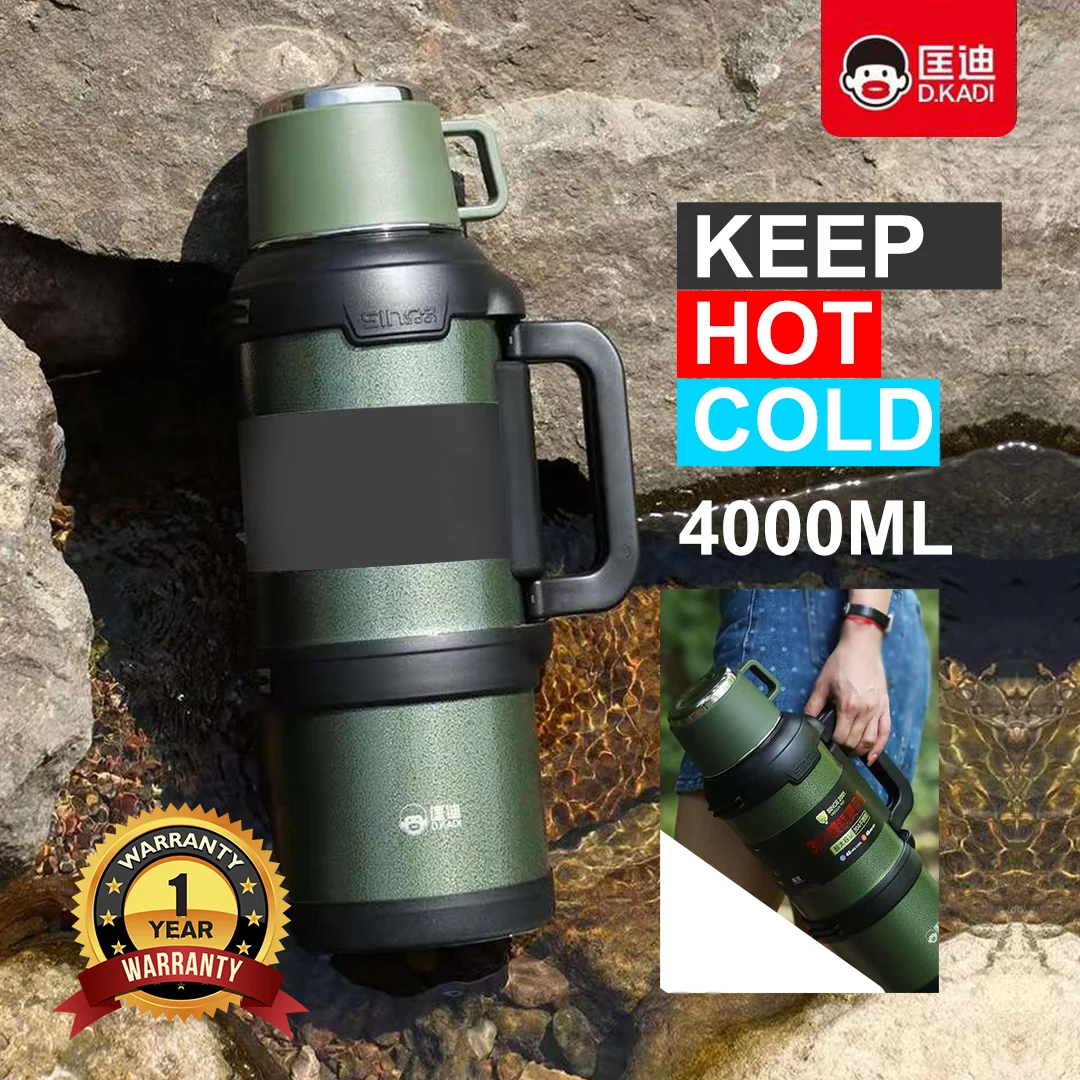 D.kadi 9103 Vacumm Bottle  4L-Green