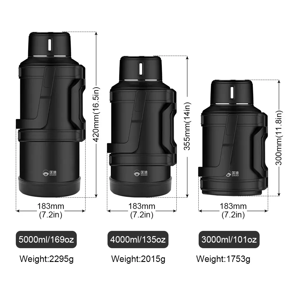 D.kadi 9103 Vacumm Bottle  4L-Green