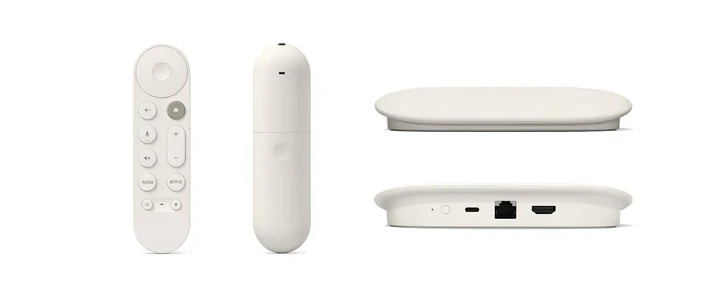 Google TV Streamer 4K HDR with 32GB Storage, Dolby Vision, Smart Home Control & Voice Remote - Porcelain