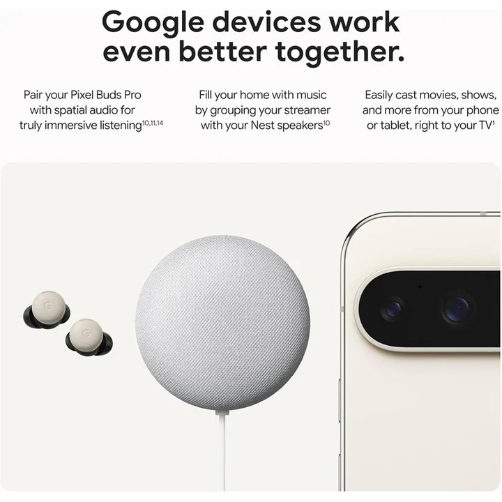 Google TV Streamer 4K HDR with 32GB Storage, Dolby Vision, Smart Home Control & Voice Remote - Porcelain