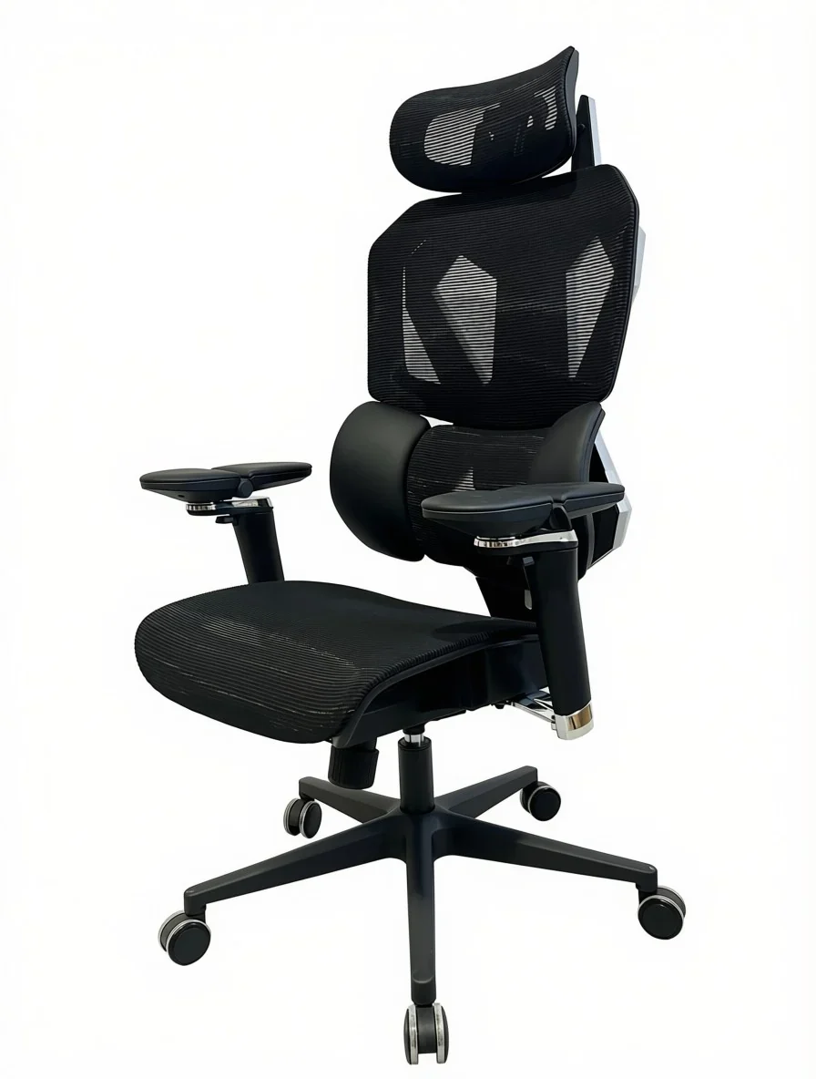 Sades Phoenix SA-AD10 Adjustable Mesh Gaming Chair with 6D Armrest - Black