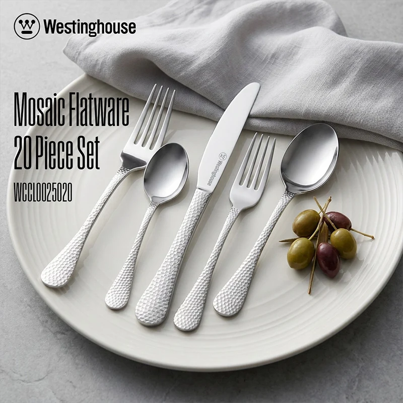 Westinghouse Mosaic Flatware 20 Piece Cutlery Set (WCCL0025020)