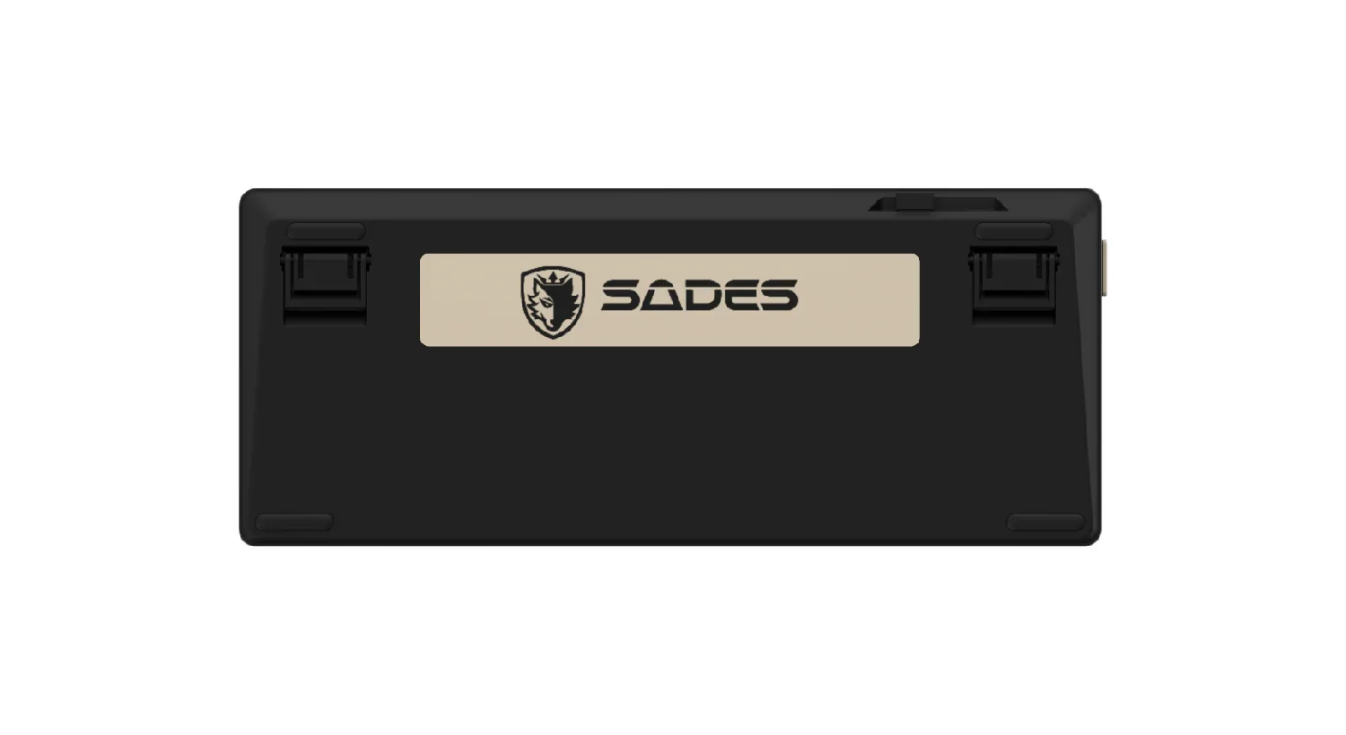 Sades Phantom Wolf 75 Ultra Compact 75% Tri Mode connection Mechanical Keyboard With Premium Aluminum Knob - Black