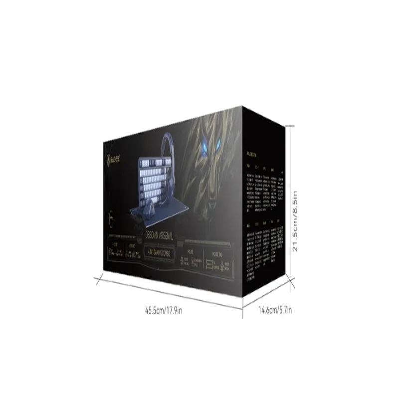 Sades Obsidian Arsenal SA-D20 4 in 1 Gaming Combo (Headset, Keyboard, Mouse & Mousepad) - Blue