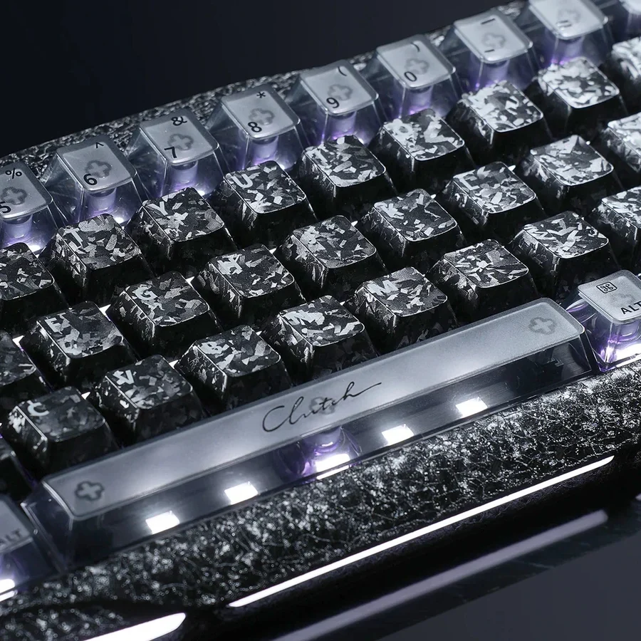 GravaStar Mercury V60 Pro 60% Hall Effect Magnetic Switch Gaming Keyboard Special Edition - Cyber Frost Black