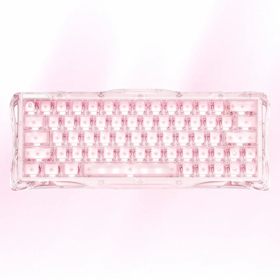 GravaStar Mercury V60 60% Hall Effect Magnetic Switch Gaming Keyboard - Crystal Rose