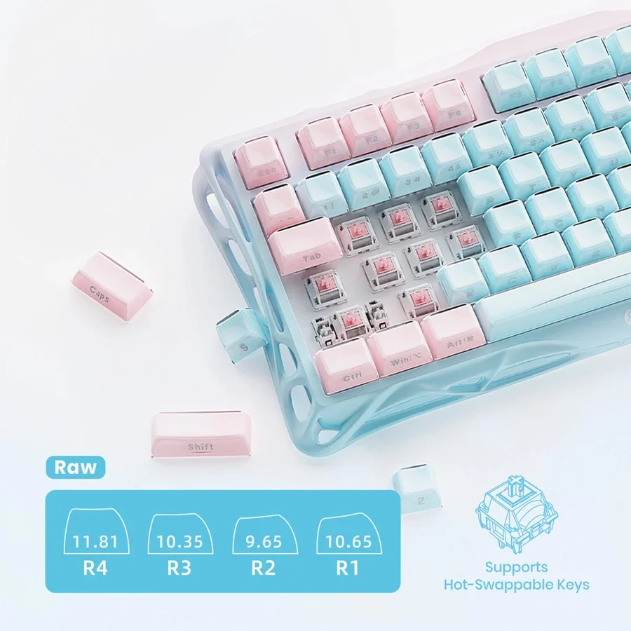 GravaStar Mercury K1 LITE 75% Wireless Mechanical Gaming Keyboard