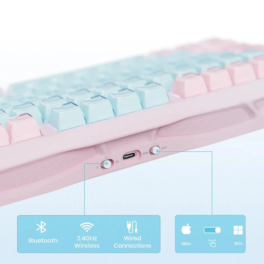 GravaStar Mercury K1 LITE 75% Wireless Mechanical Gaming Keyboard