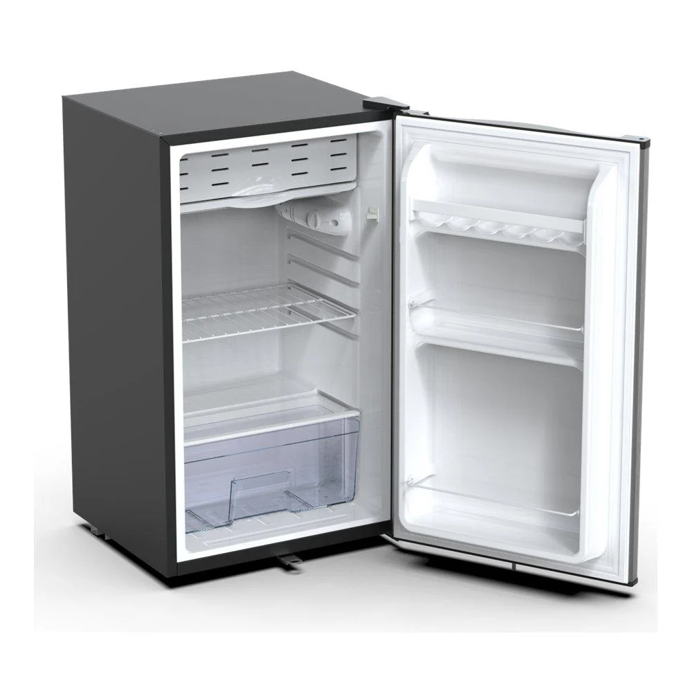 Wansa Single Door Refrigerator 3.4 CFT 95L – Stainless Steel Mini Fridge