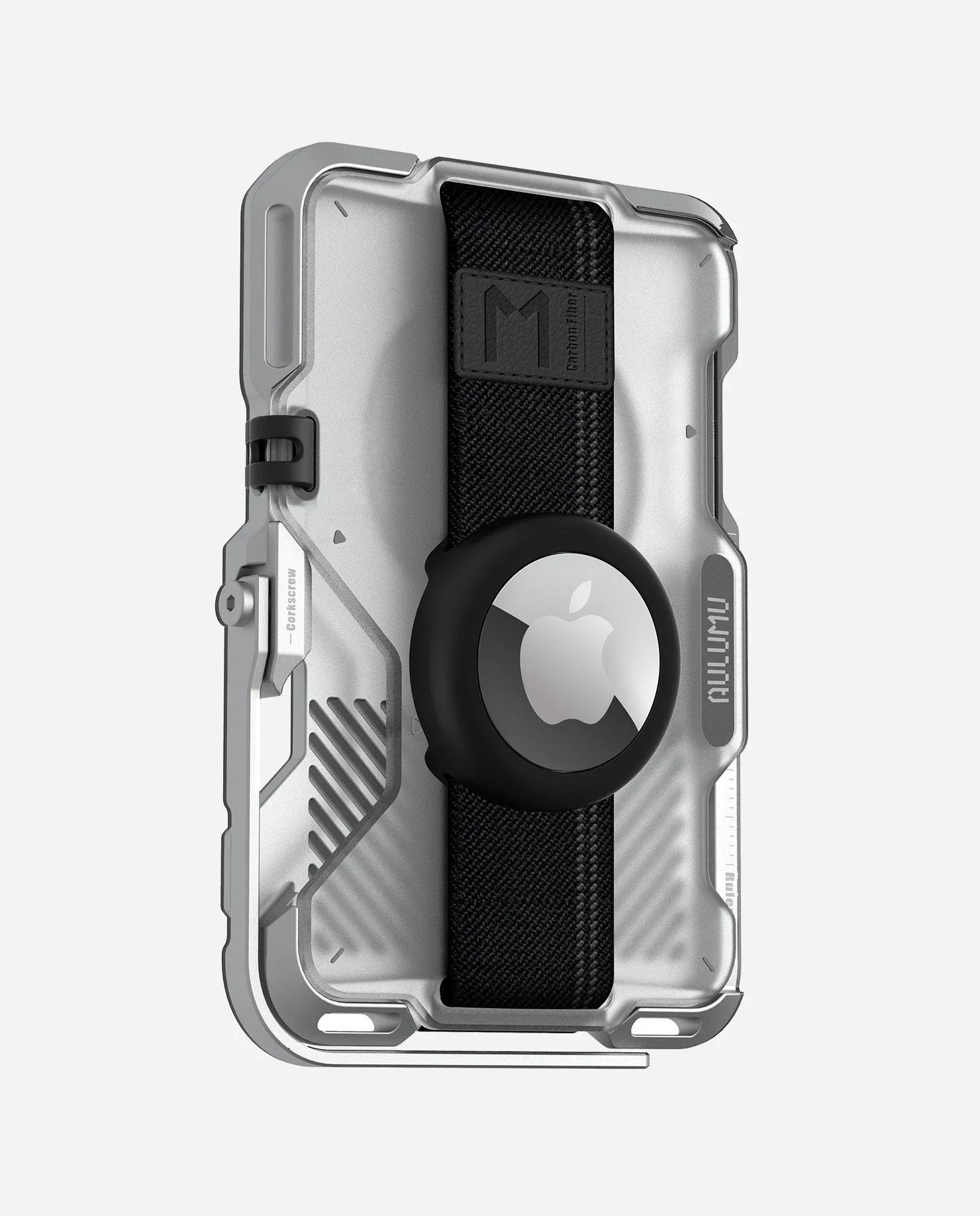 AULUMU G03 Multi-Tool Magnetic Metal Wallet Frosted Cover - Translucent White