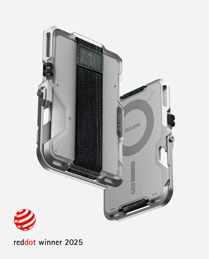 AULUMU G03 Multi-Tool Magnetic Metal Wallet Frosted Cover - Translucent White