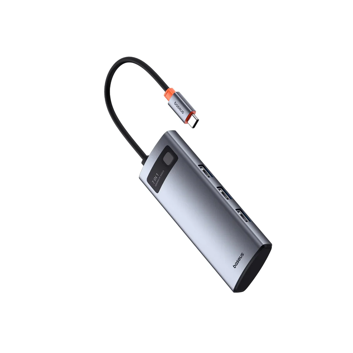 Baseus Metal Gleam 7-Port HUB - Grey