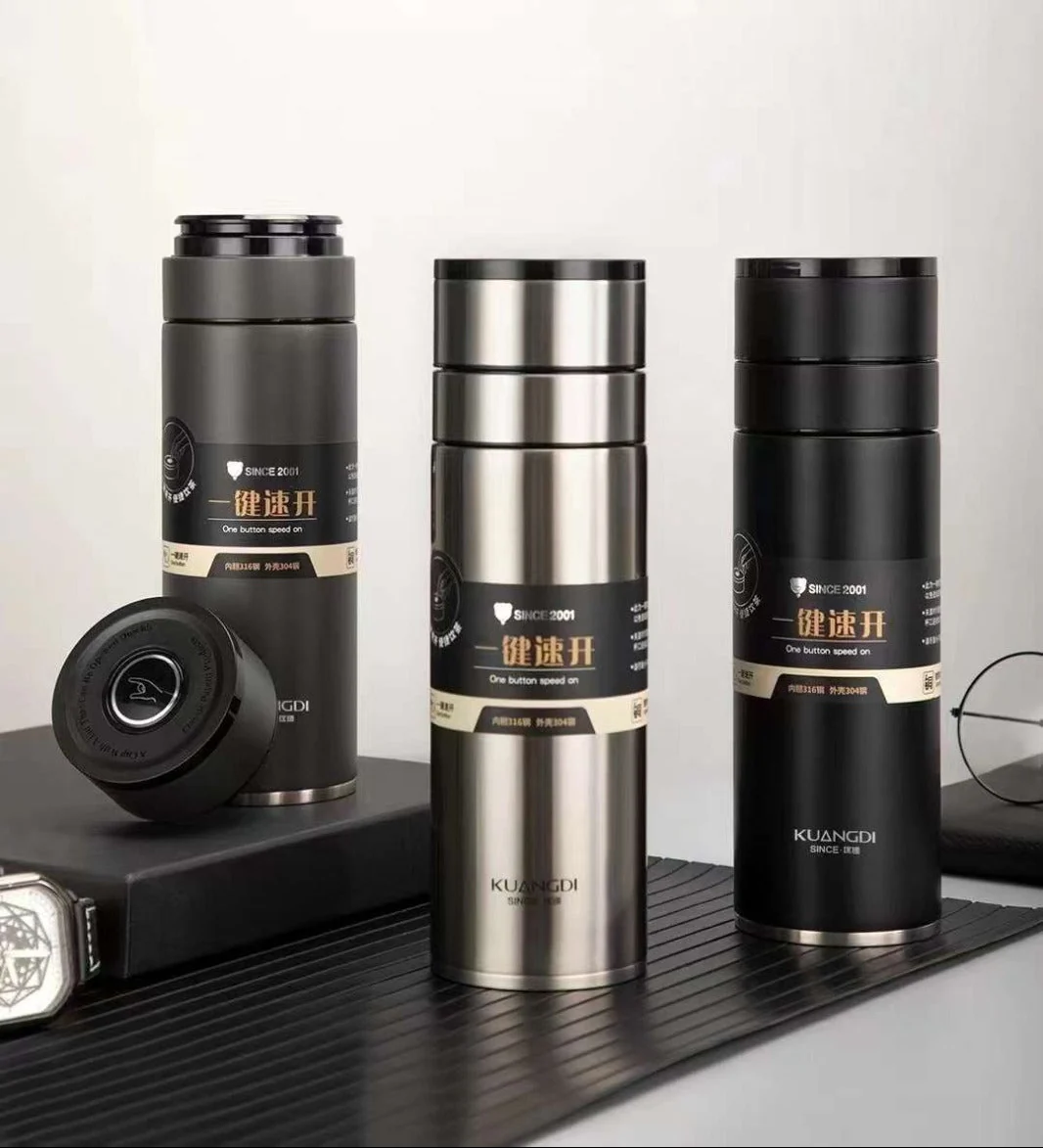 D.Kadi KD5177 One Touch Cup 420ML, Grey