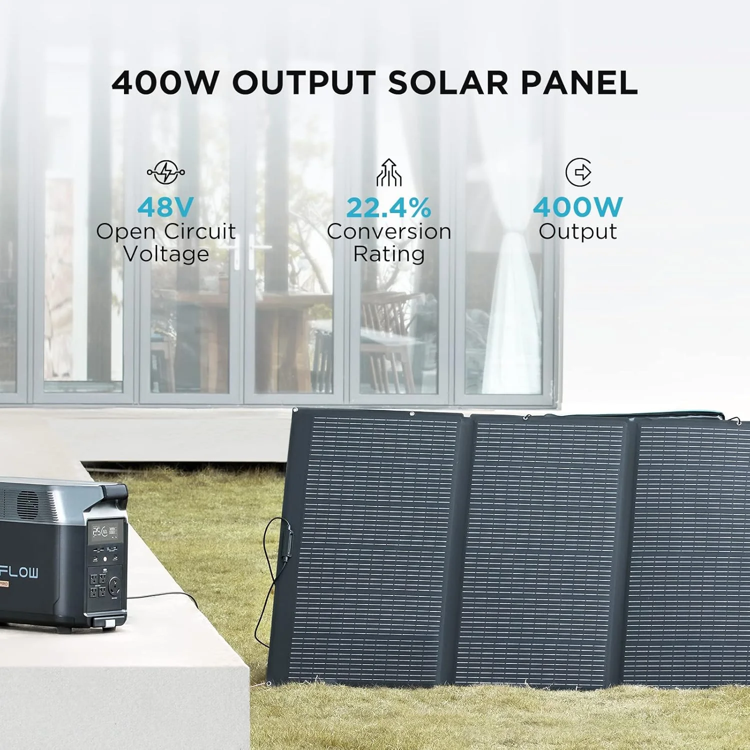 EcoFlow 400W Lightweight Portable Solar Panel