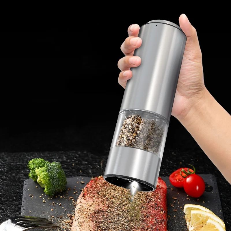 Orca Rechargeable Salt and Pepper Mill Stainless Steel - 70ml
