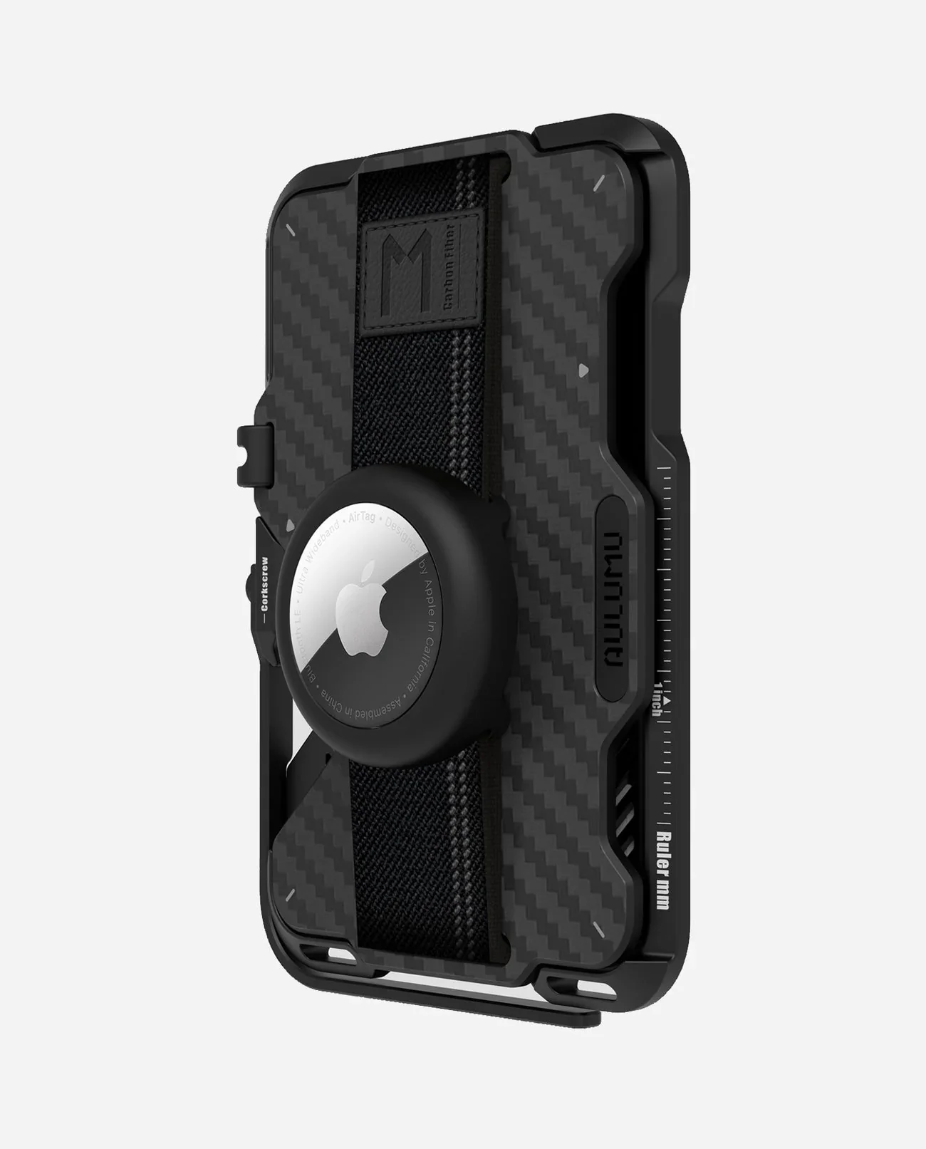AULUMU G03 Multi-Tool Magnetic Metal Wallet Carbon Cover - Carbon Fiber