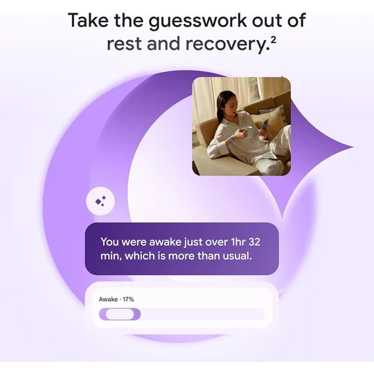 Google Fitbit Air - Screenless Activity Tracker with Fitness, Heart Rate, and Sleep Tracking - Personalized AI-Powered Coaching - Up to 7 Days’ Battery Life - Works with iOS and Android